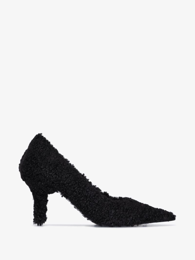 Black Knife 80 Shearling Pumps