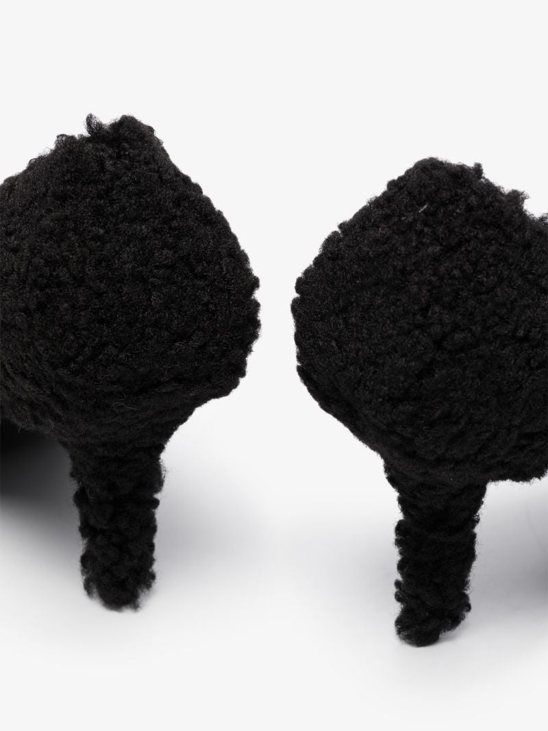 Black Knife 80 Shearling Pumps