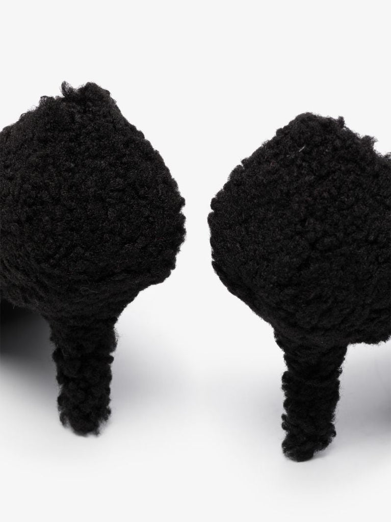 Black Knife 80 Shearling Pumps