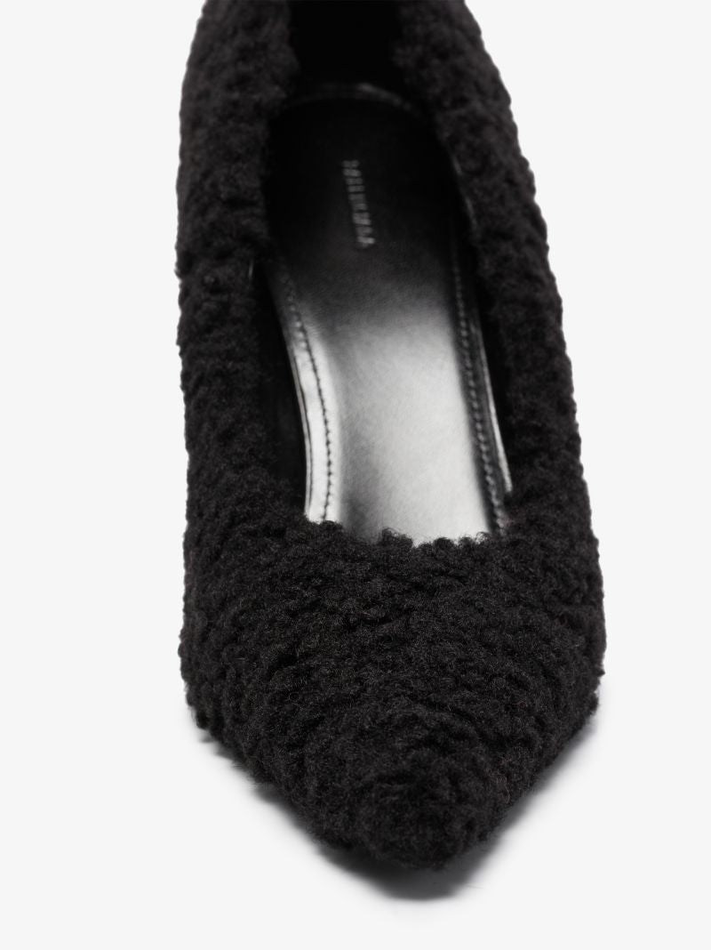 Black Knife 80 Shearling Pumps