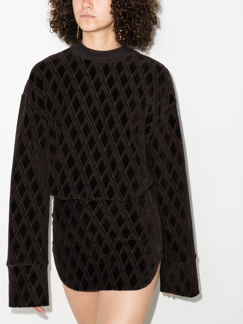 Palmer Monogram Velvet Mini Dress