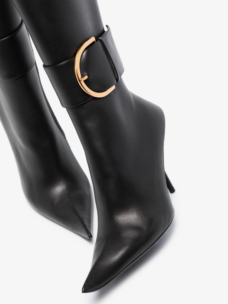 Black Essex 110 Knee-high Leather Boots