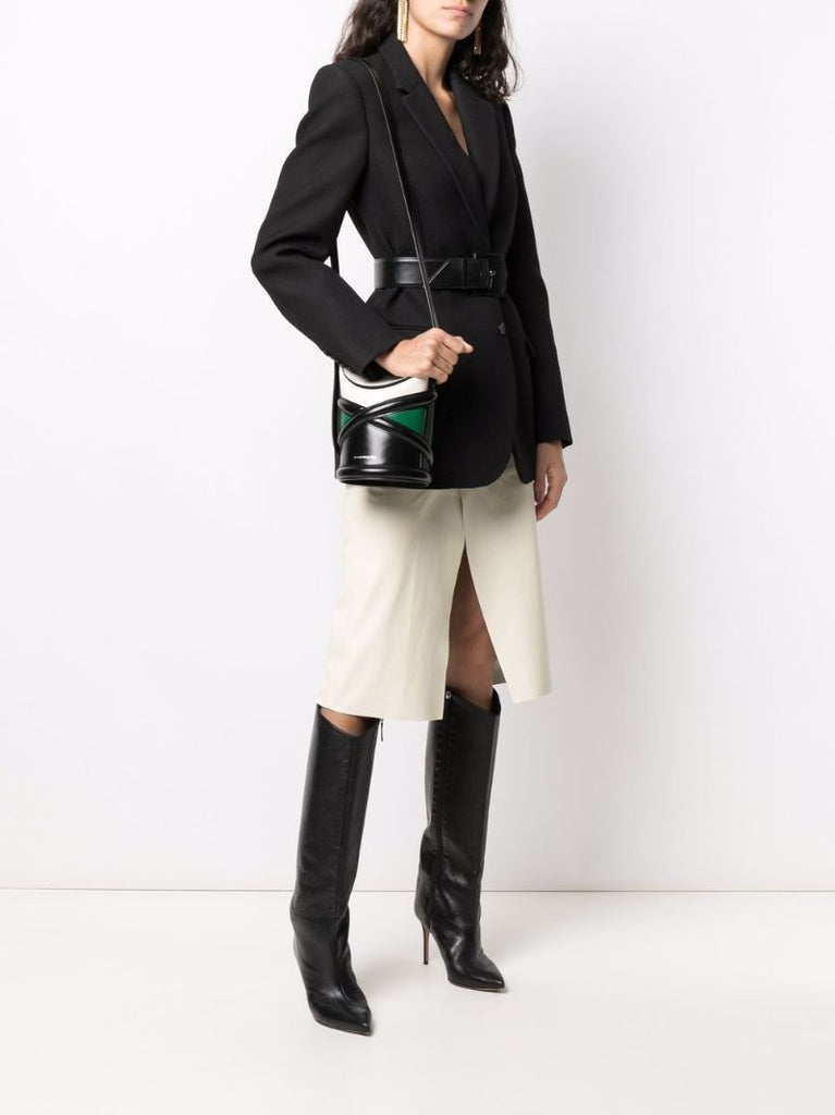 the Curve Panelled Shoulder Bag