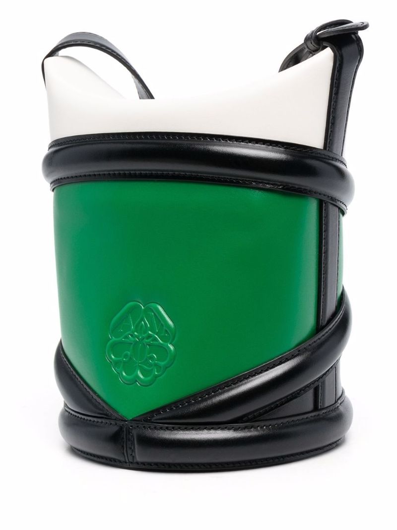 the Curve Panelled Shoulder Bag