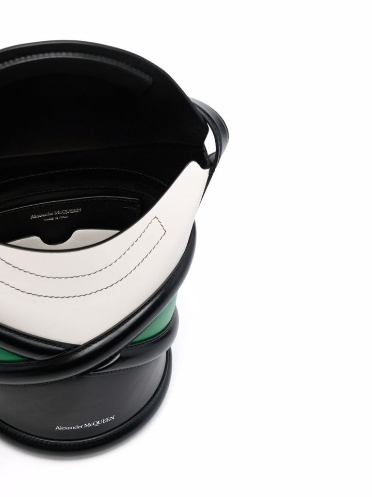 the Curve Panelled Shoulder Bag