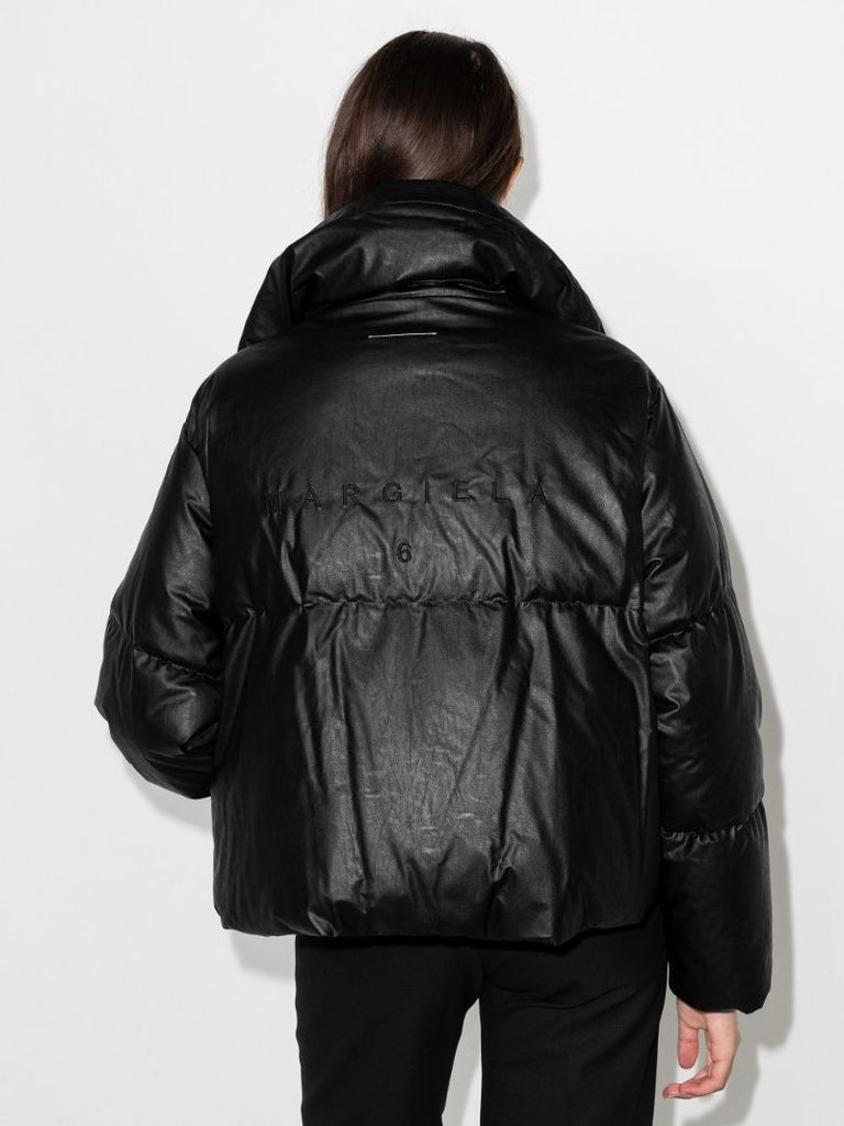 Quilted Faux Leather Jacket