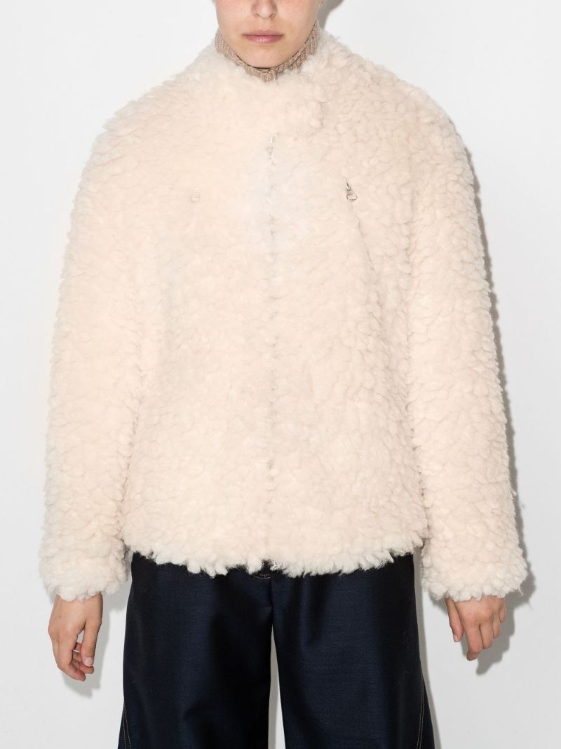 Zip-up Shearling Jacket