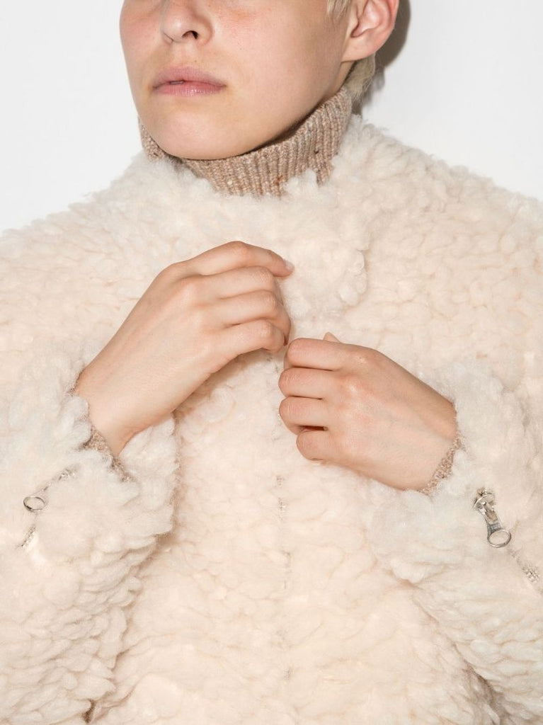 Zip-up Shearling Jacket