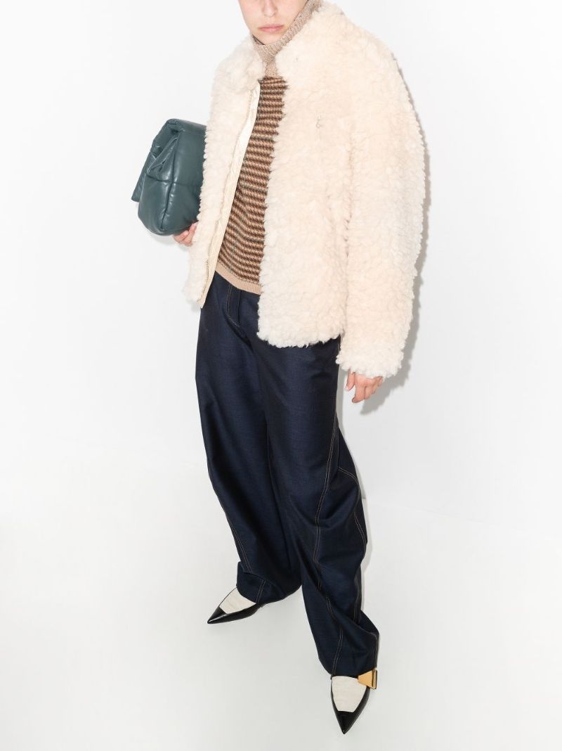 Zip-up Shearling Jacket