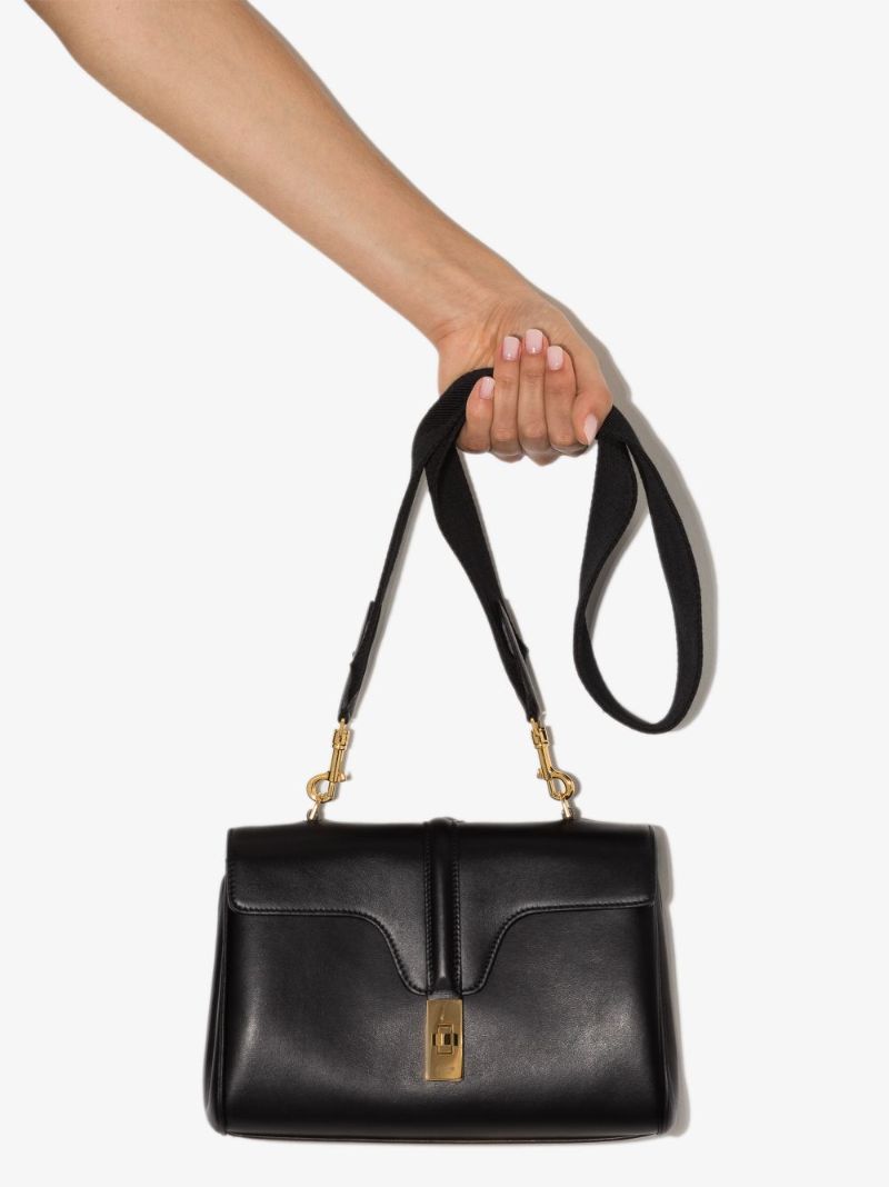 Black Teen Soft 16 Leather Shoulder Bag