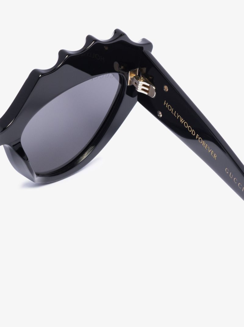 Black Cat Eye Crystal Sunglasses