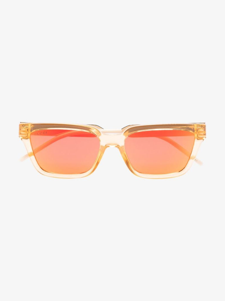 Orange Square Frame Sunglasses