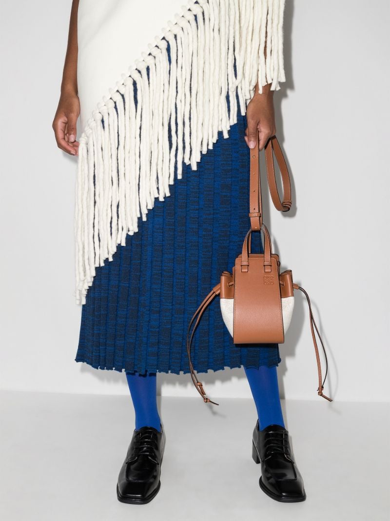 Neutral Hammock Mini Leather Tote Bag