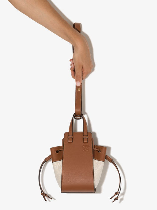 Neutral Hammock Mini Leather Tote Bag