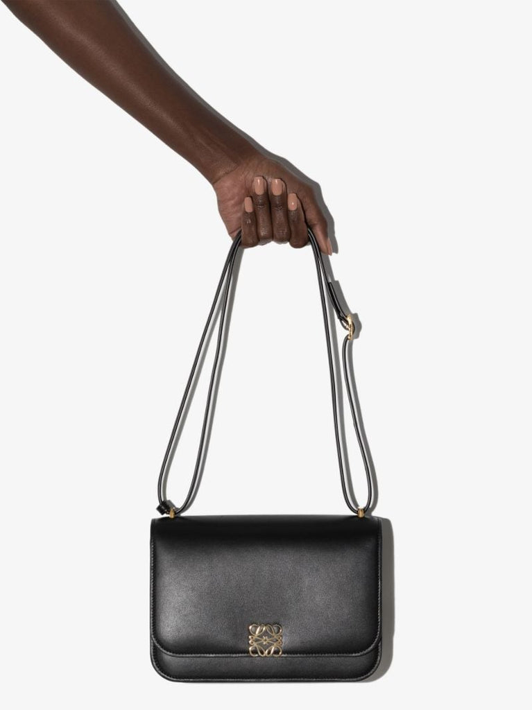 Black Goya Leather Shoulder Bag