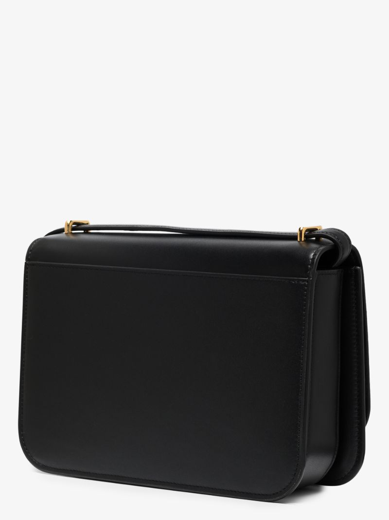 Black Goya Leather Shoulder Bag