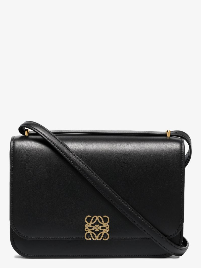 Black Goya Leather Shoulder Bag