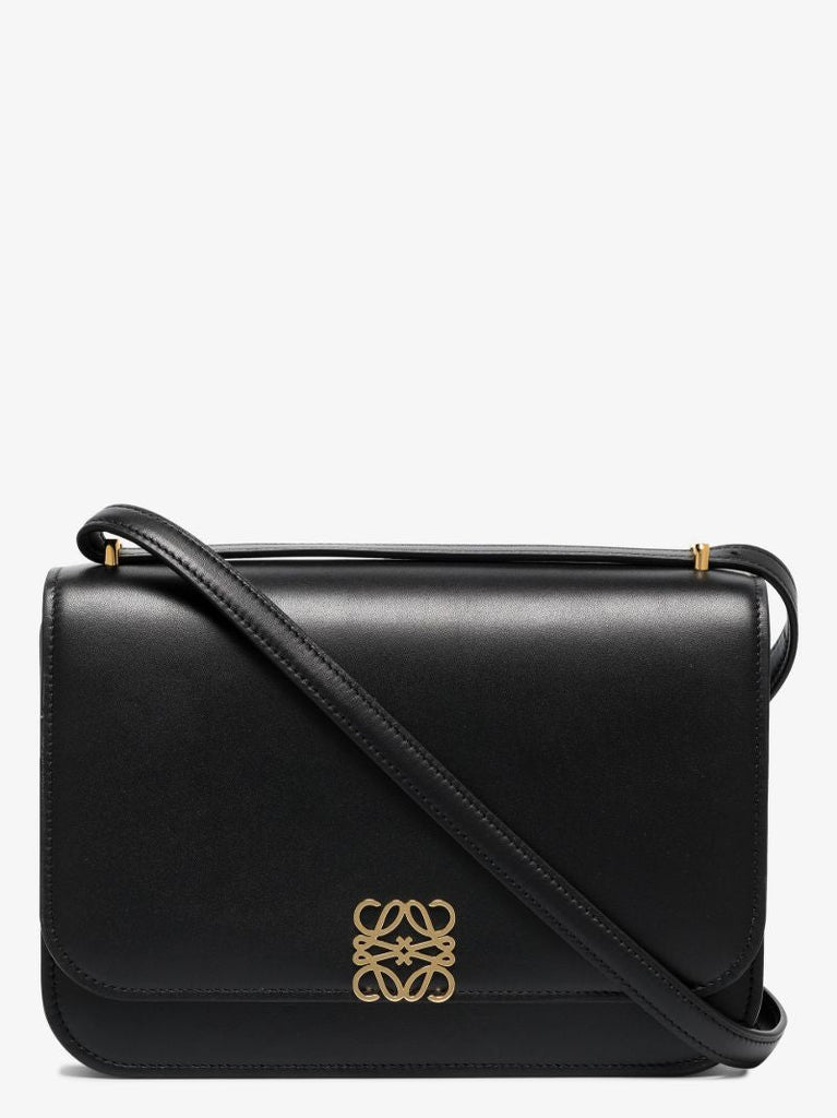 Black Goya Leather Shoulder Bag