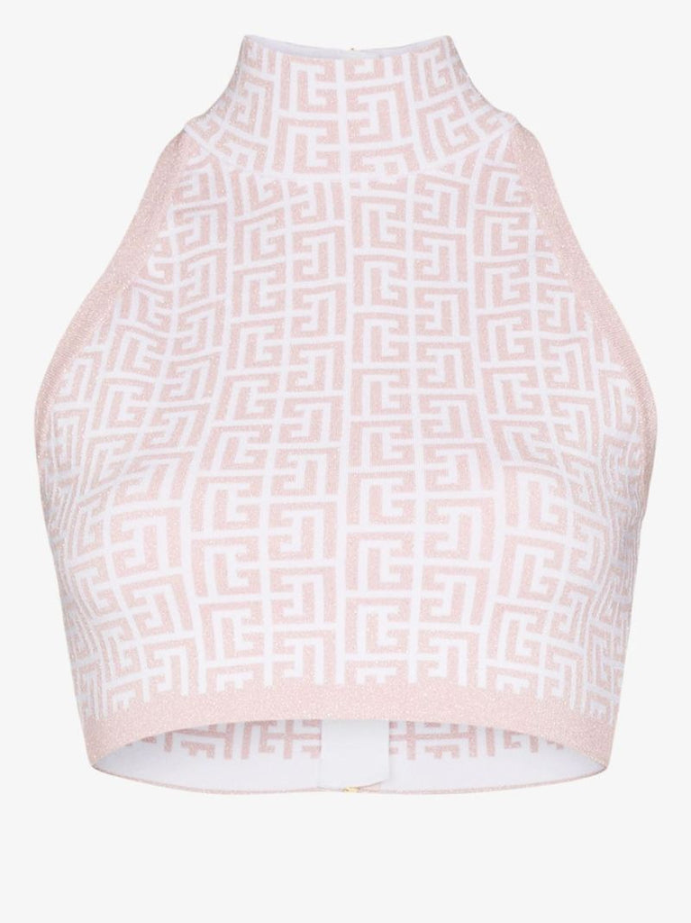 Glitter Monogram Crop Top