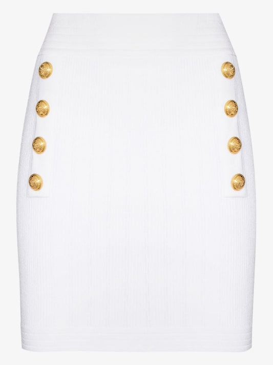 Buttoned Mini Skirt
