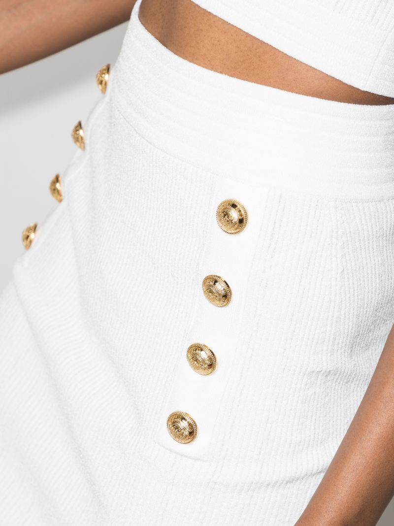 Buttoned Mini Skirt