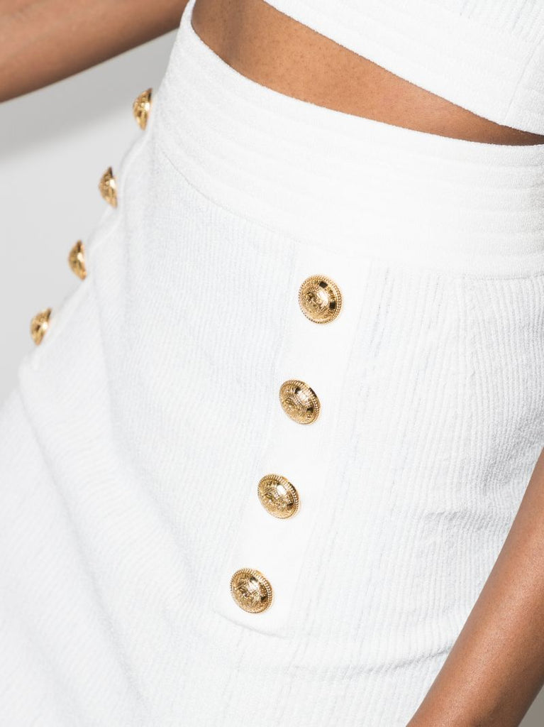 Buttoned Mini Skirt
