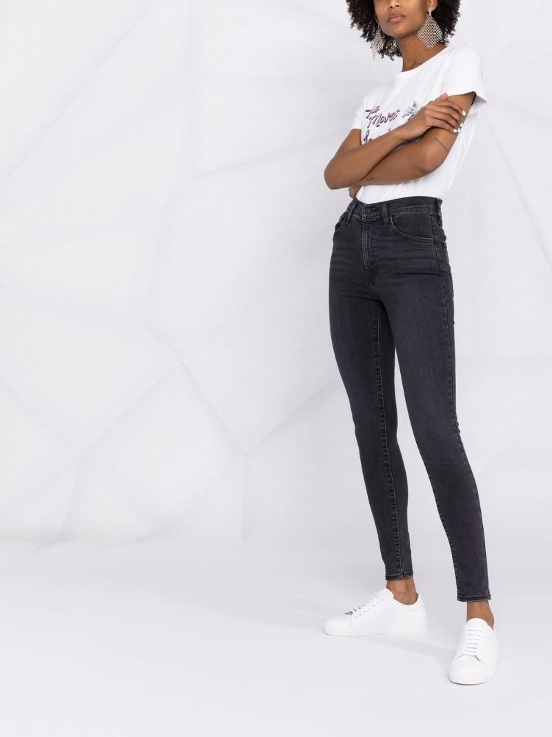 Black Mile High Super Skinny Jeans