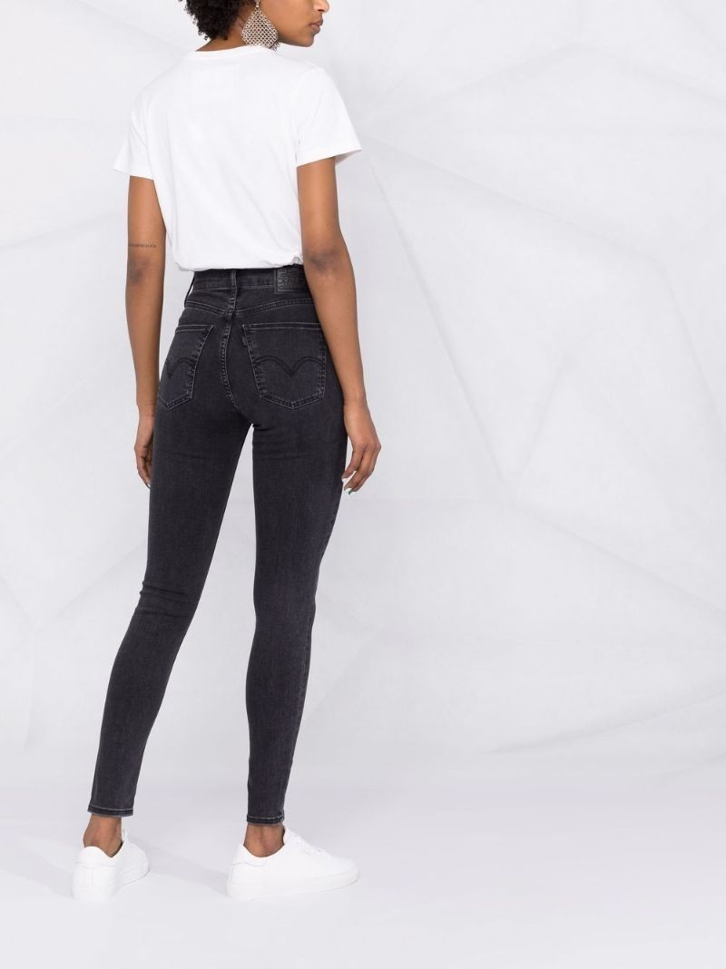 Black Mile High Super Skinny Jeans
