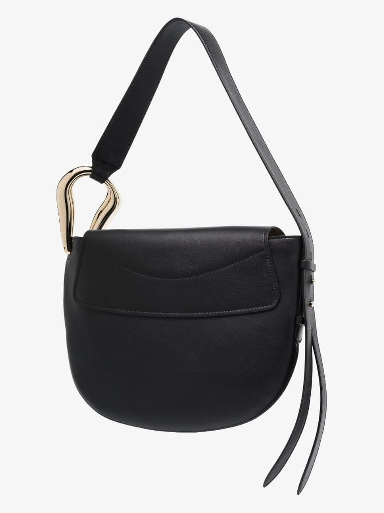 Navy Kiss Leather Shoulder Bag