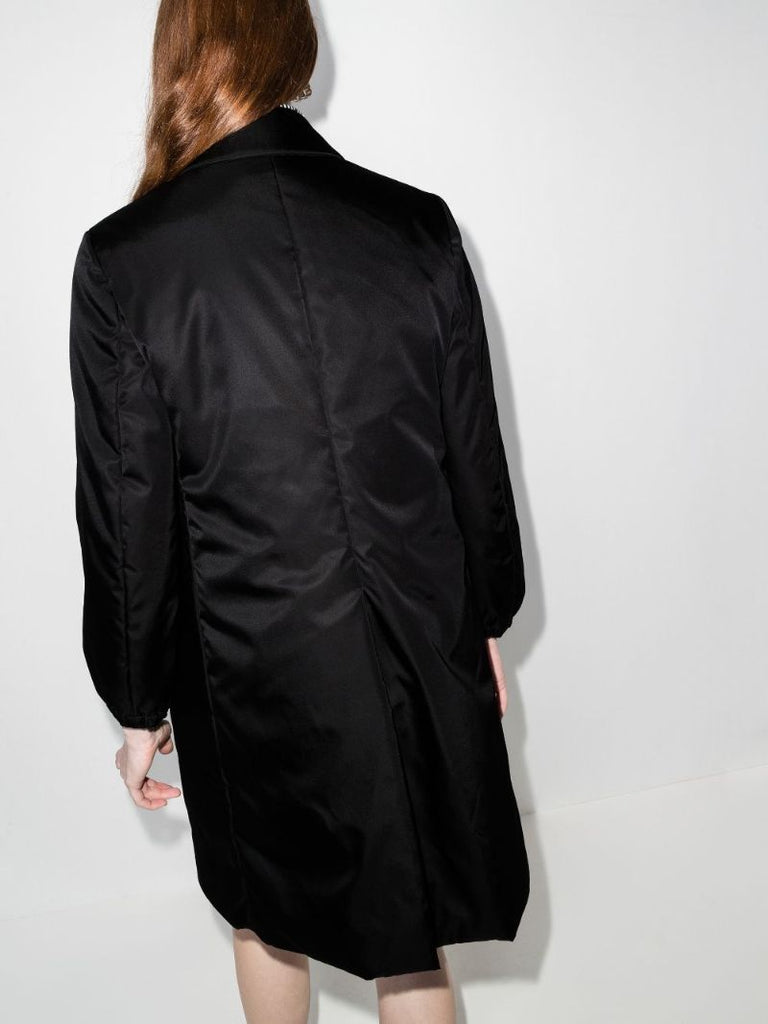 Re-nylon Logo Plaque Padded Coat