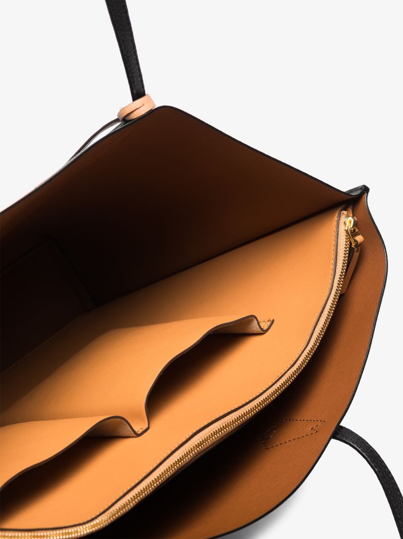 Black Perry Triple Compartment Tote Bag