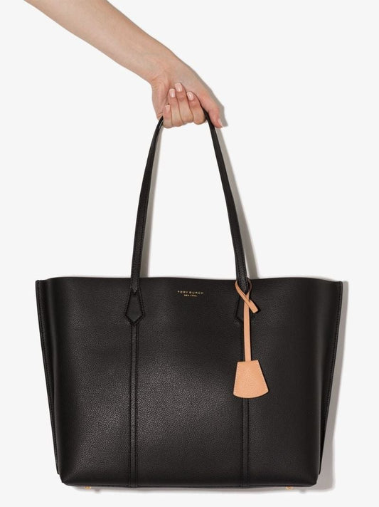 Black Perry Triple Compartment Tote Bag