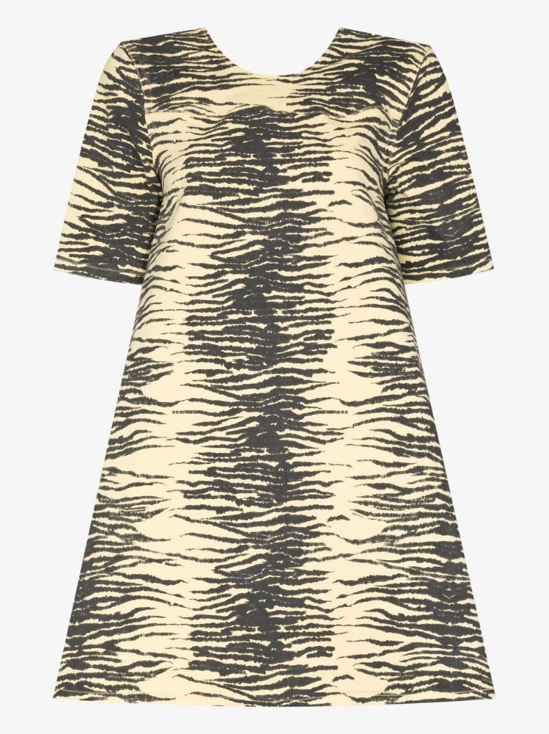 Yellow Tiger Print Dress