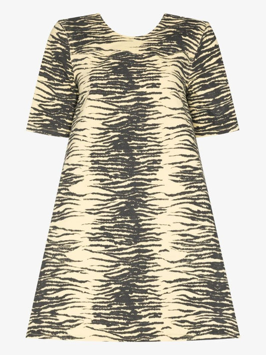 Yellow Tiger Print Dress