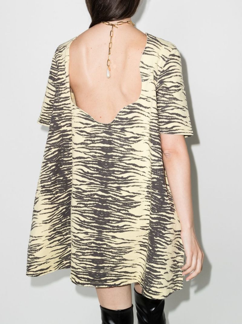 Yellow Tiger Print Dress