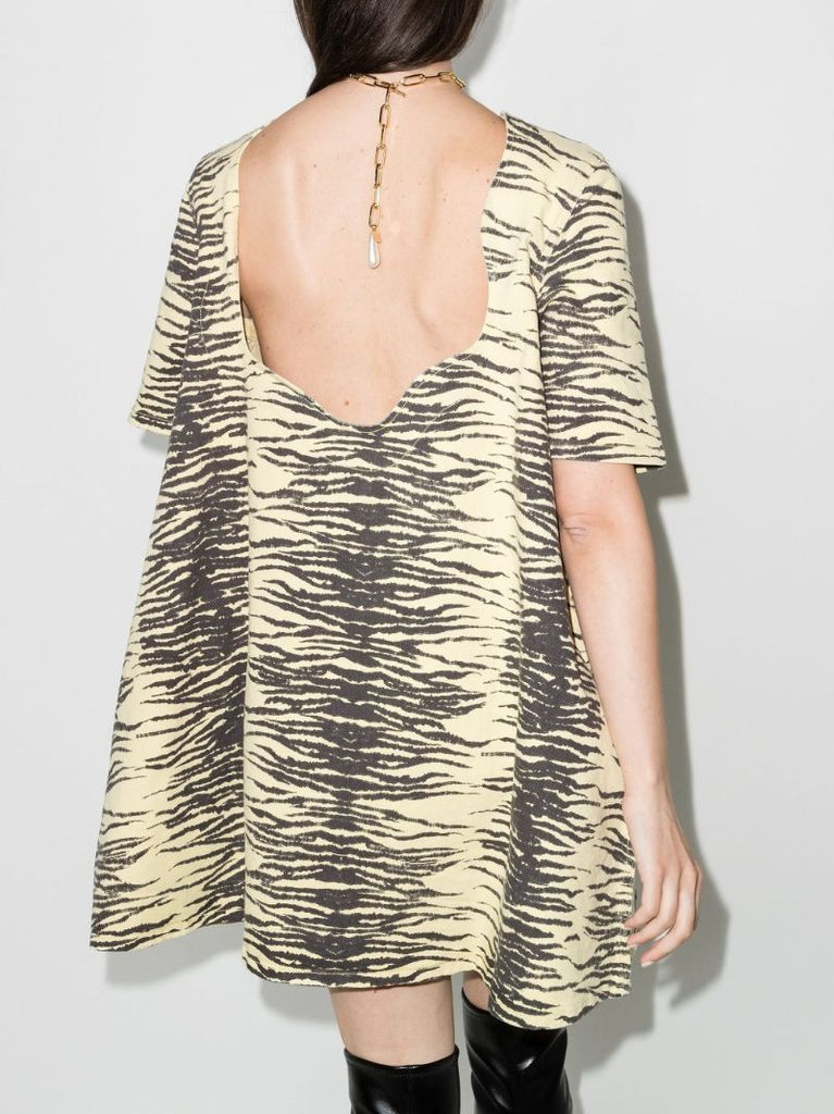 Yellow Tiger Print Dress
