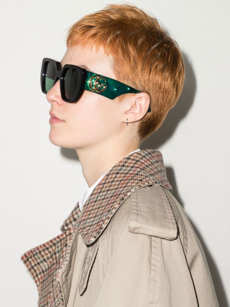Black Oversized Square Sunglasses