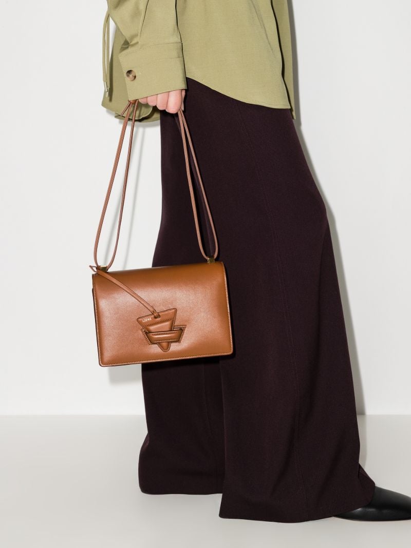Brown Barcelona Leather Shoulder Bag