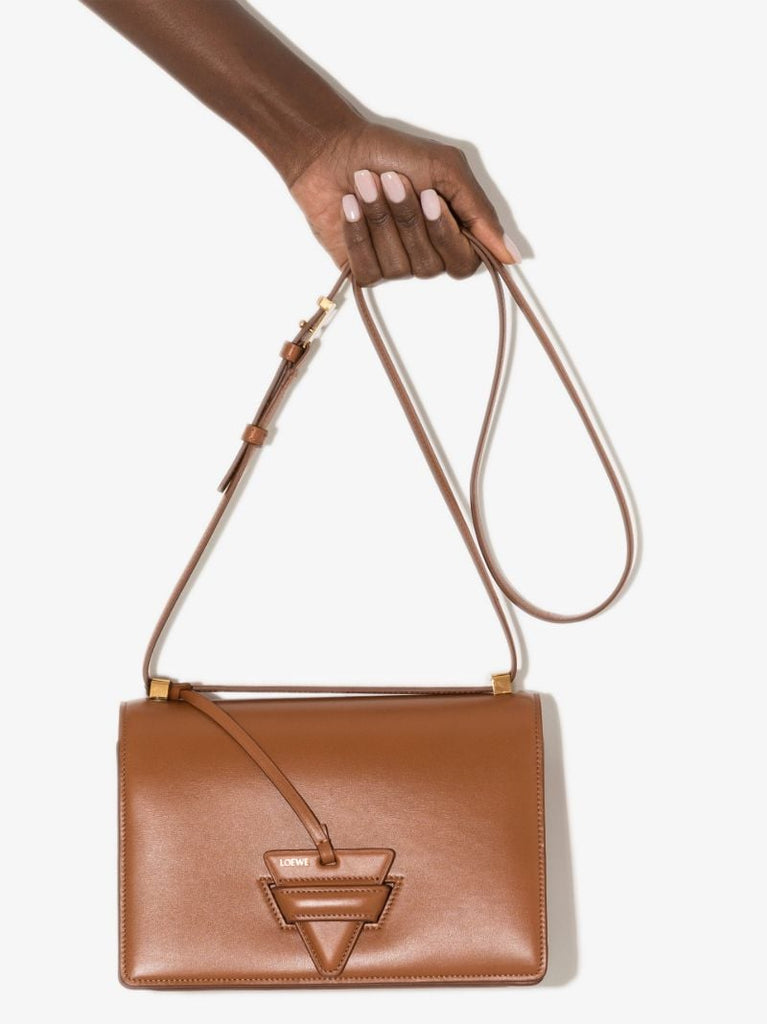 Brown Barcelona Leather Shoulder Bag