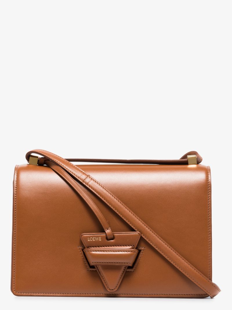 Brown Barcelona Leather Shoulder Bag
