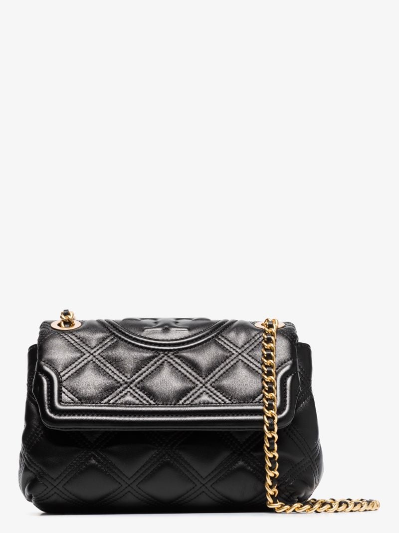 Black Fleming Quilted Leather Shoulder Bag