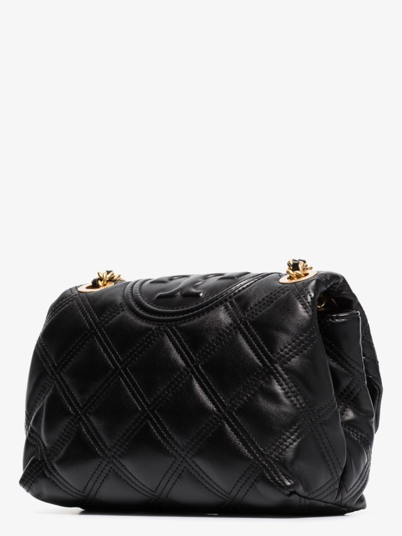 Black Fleming Quilted Leather Shoulder Bag