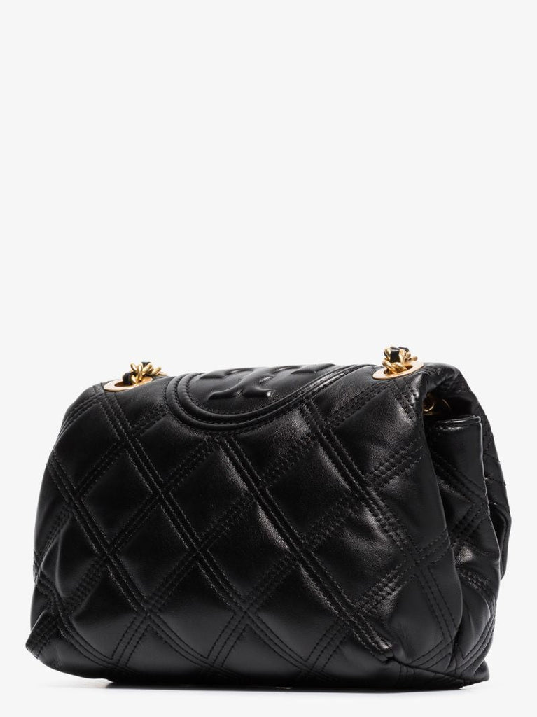 Black Fleming Quilted Leather Shoulder Bag