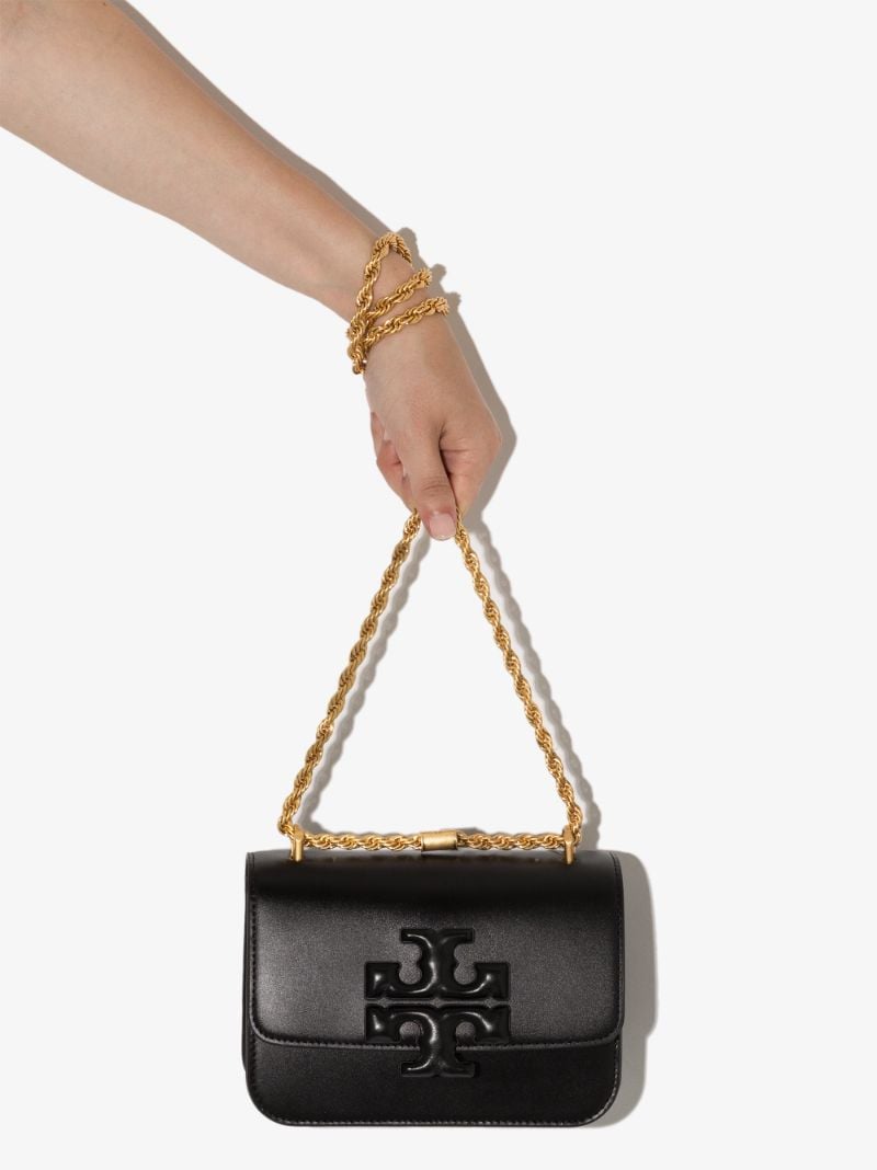 Black Eleanor Small Leather Shoulder Bag