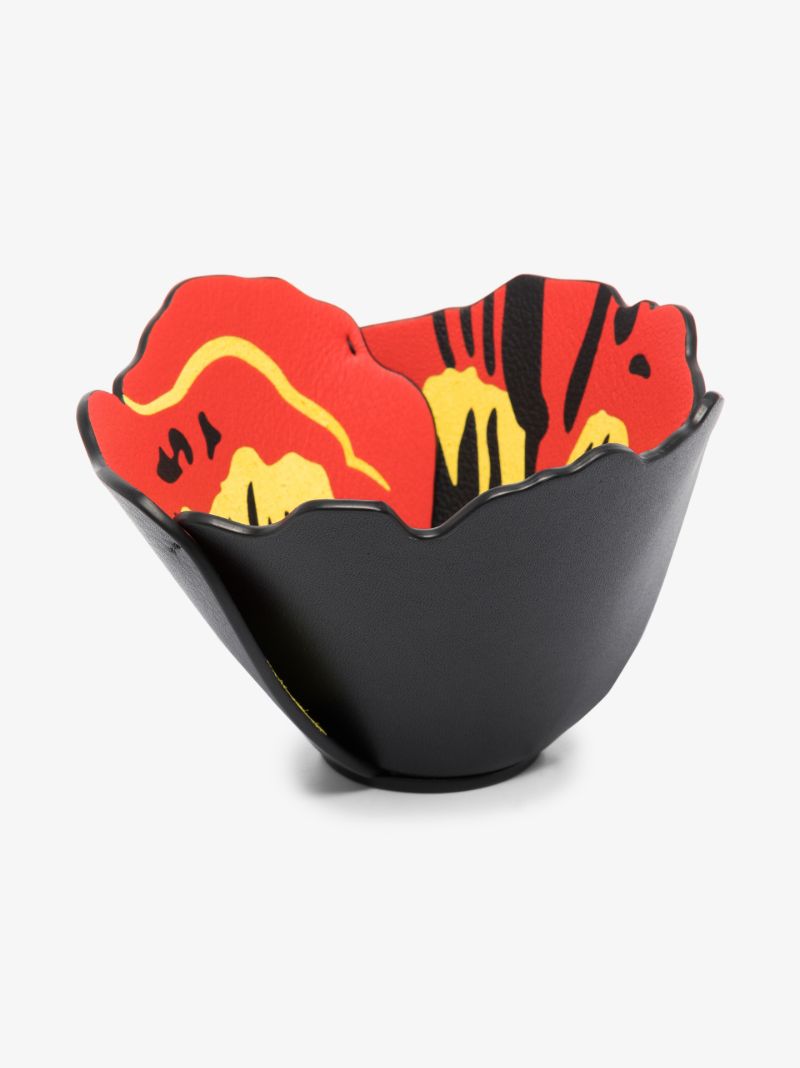Black and Red Pansy Flower Vase