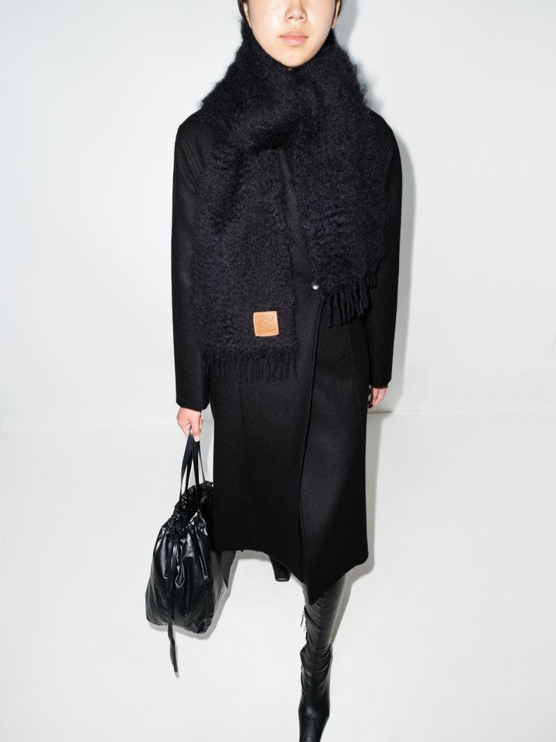 Black Brushed Scarf