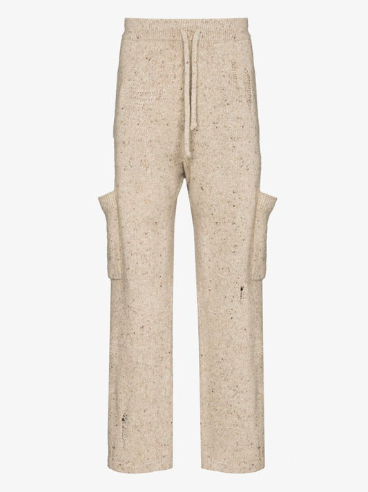 Distressed Knitted Track Pants