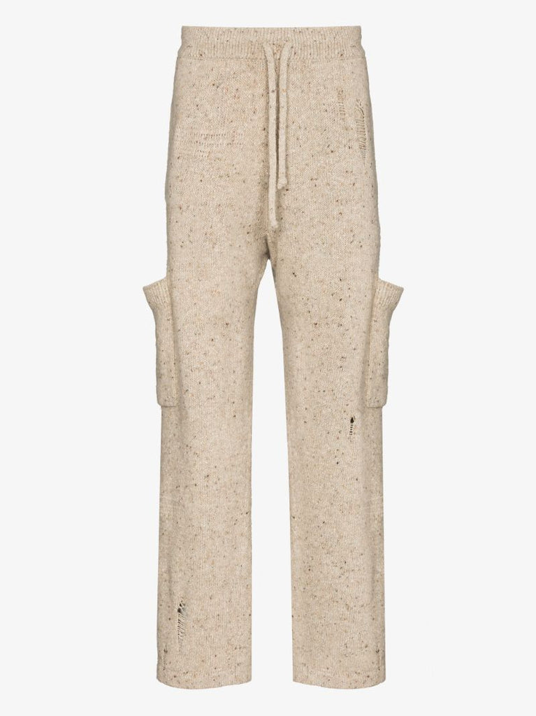 Distressed Knitted Track Pants