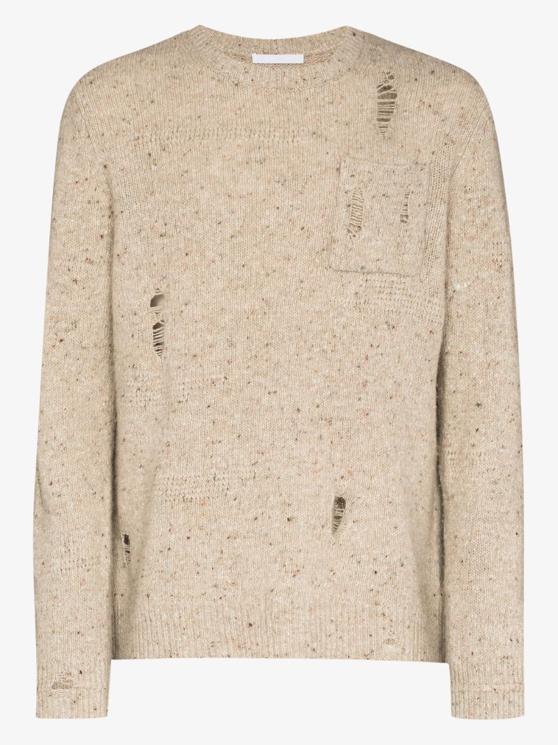 Distressed Knitted Sweater