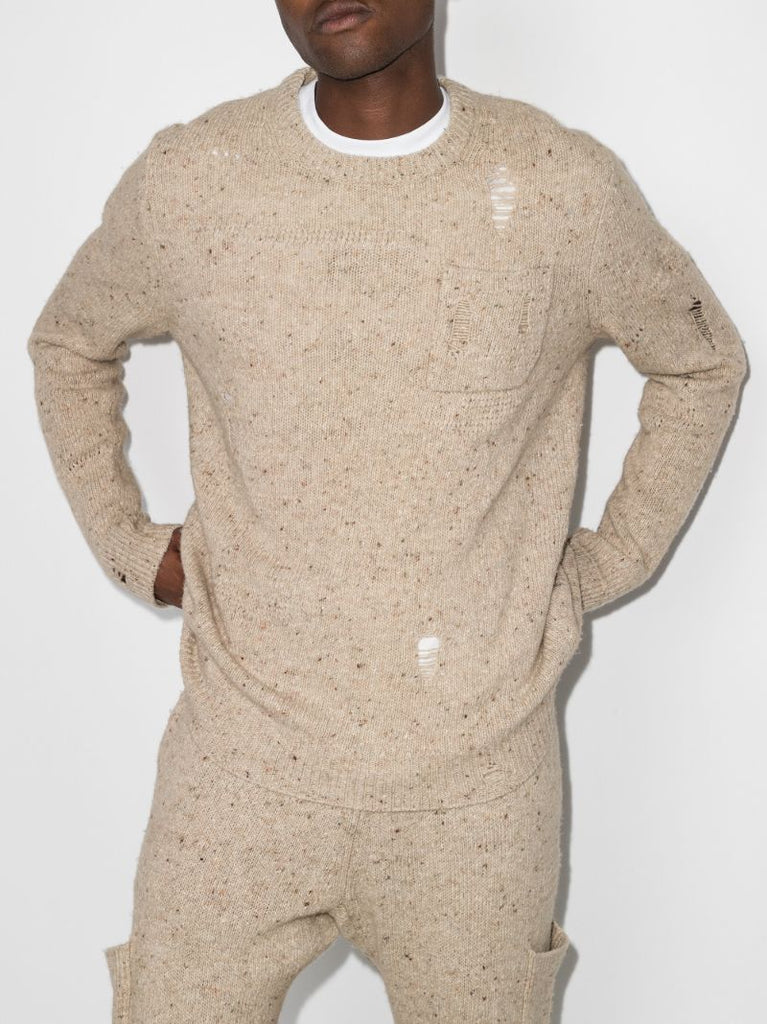 Distressed Knitted Sweater